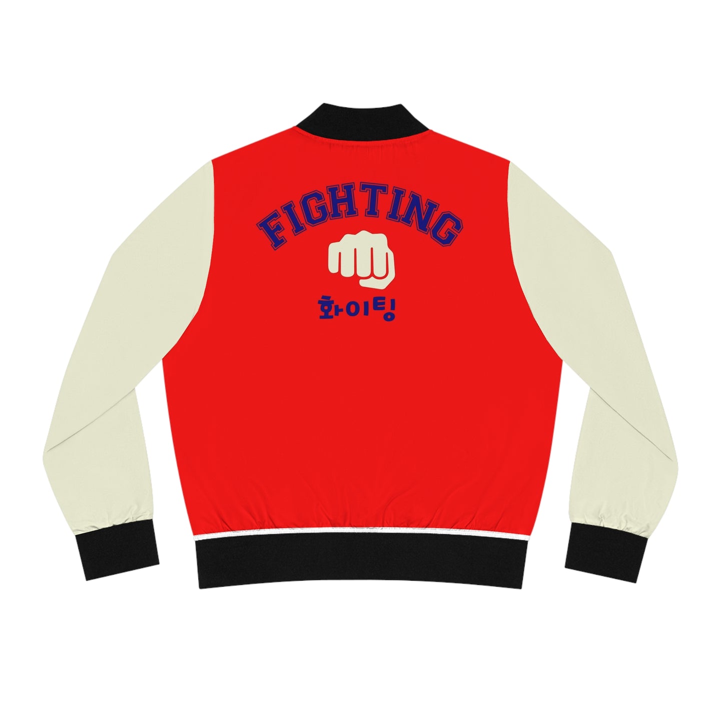 Varsity "Fighting" Bomber Jacket - Red