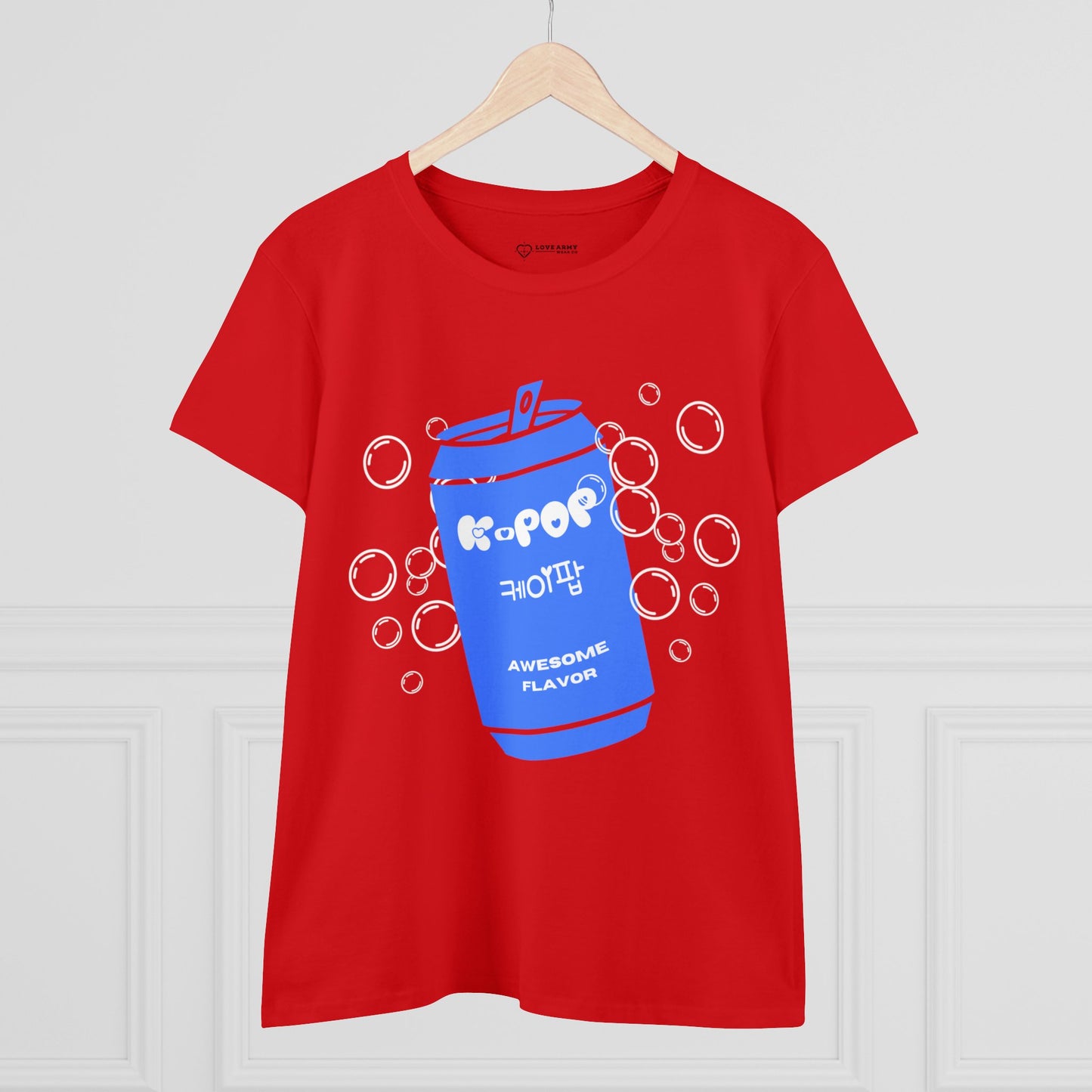 K-Pop "케이팝" Awesome Flavor Tee Red