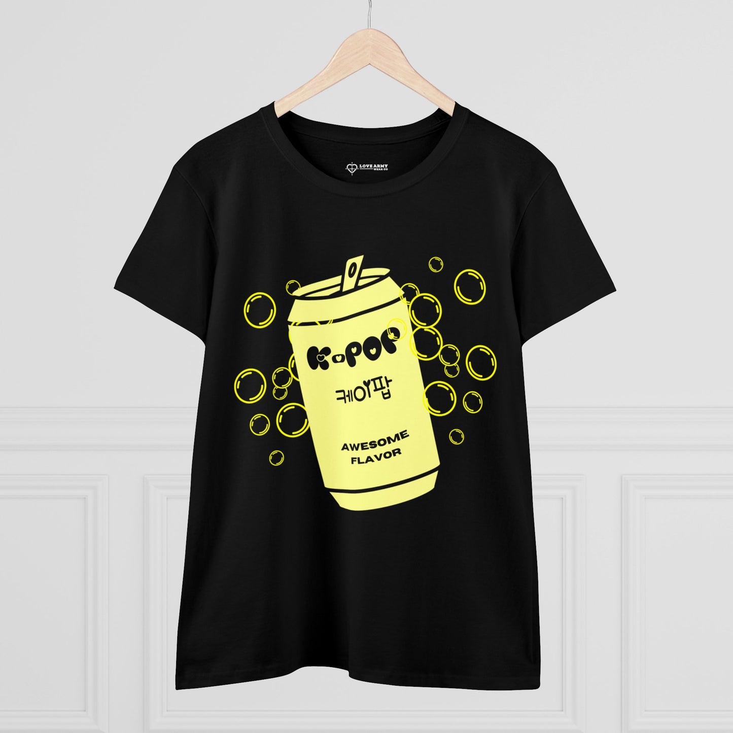 K-Pop "케이팝" Awesome Flavor Tee - Black