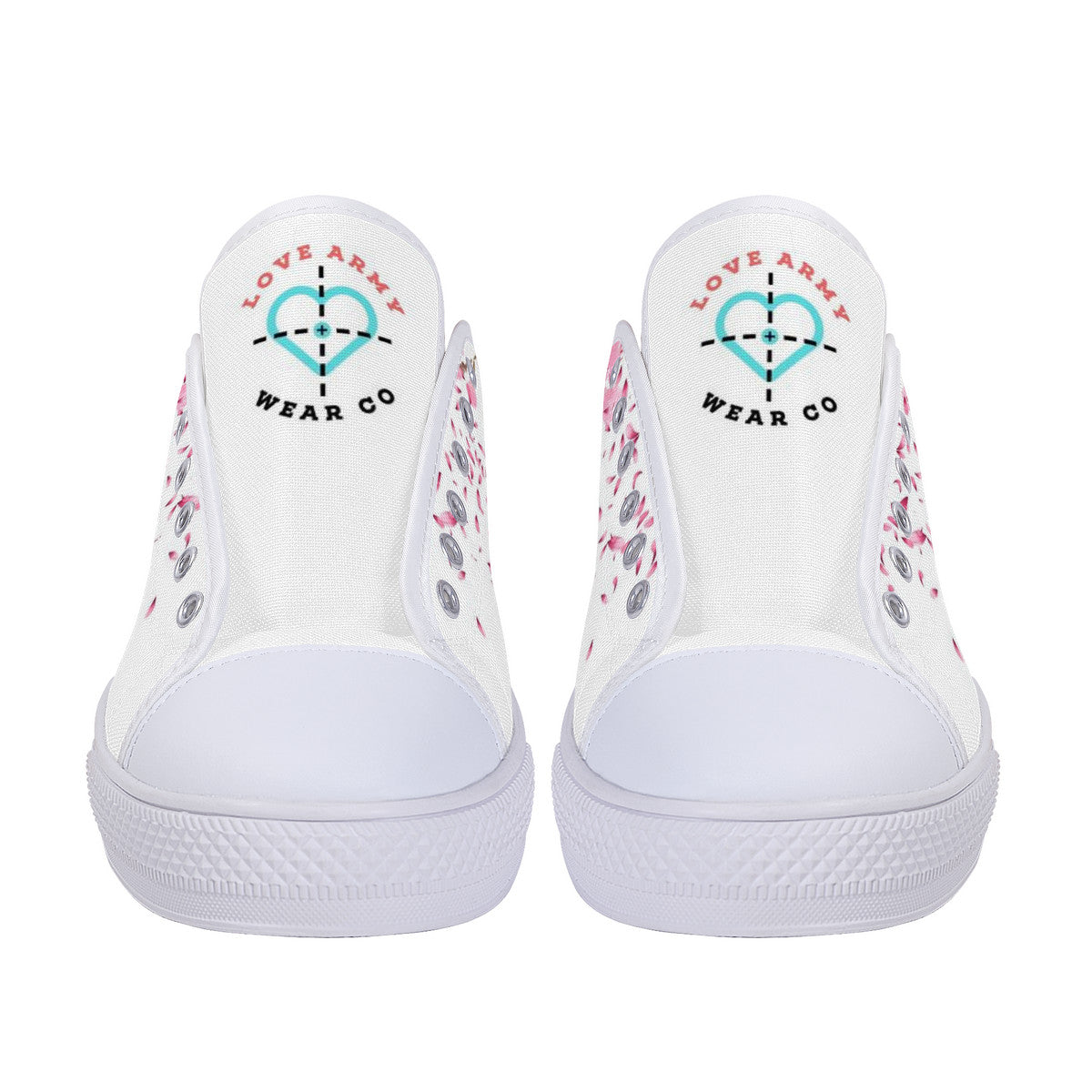 Cherry Blossom "벚꽃" Lo-Top Chucks - White