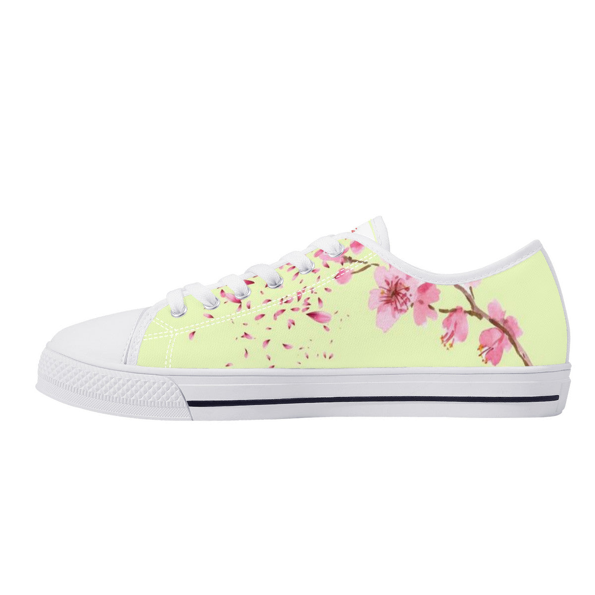 Cherry Blossom "벚꽃" Lo-Top Chucks - Baby Yellow