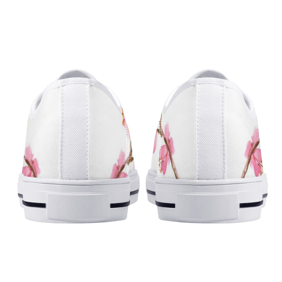 Cherry Blossom "벚꽃" Lo-Top Chucks - White