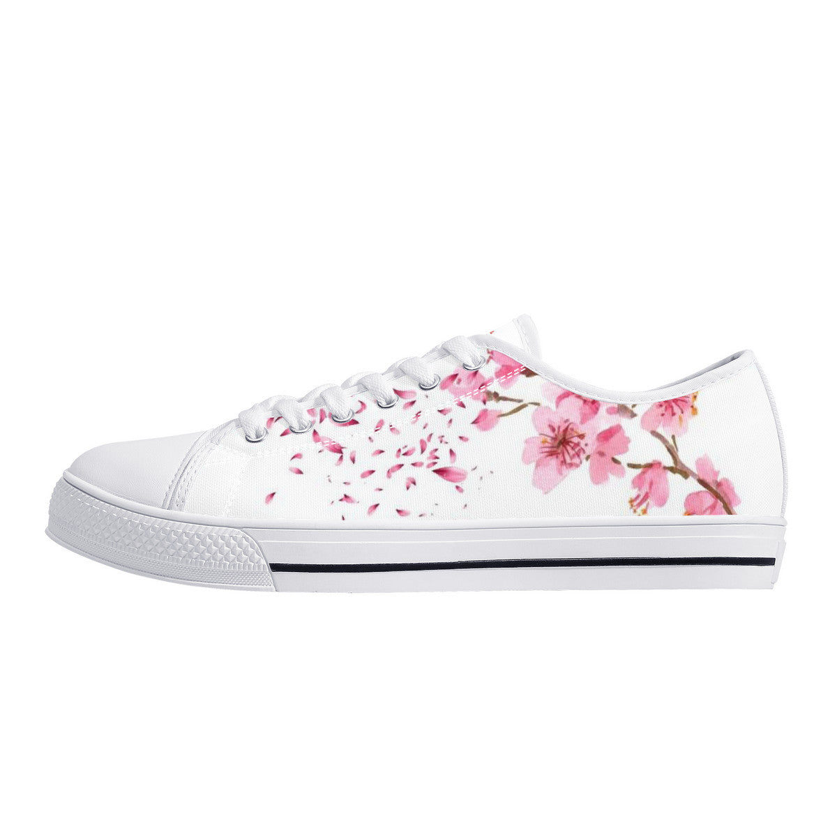 Cherry Blossom "벚꽃" Lo-Top Chucks - White